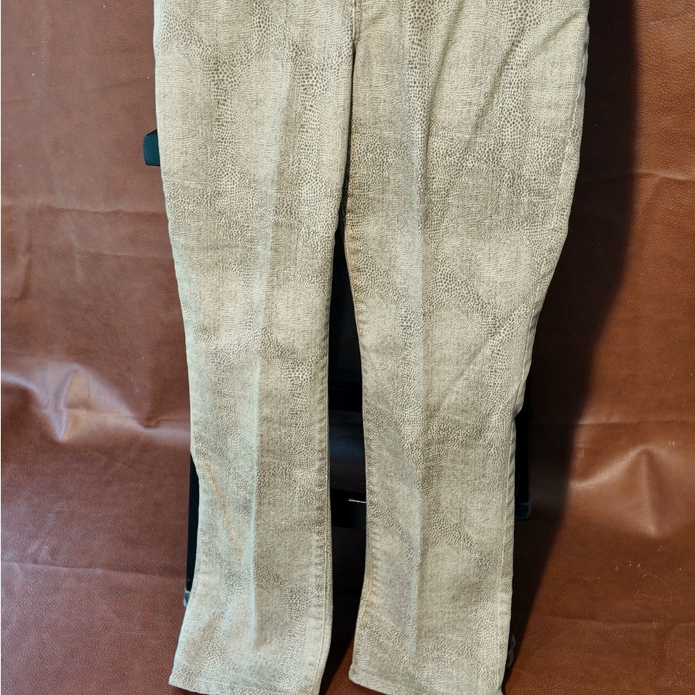Chicos Textured Beige Pants